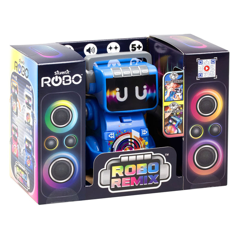 Load image into Gallery viewer, Silverlit robo remix blauw dansrobot - met licht en geluid