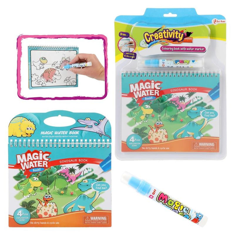 Load image into Gallery viewer, Toi-toys toi toys kleuren met water 'dino'