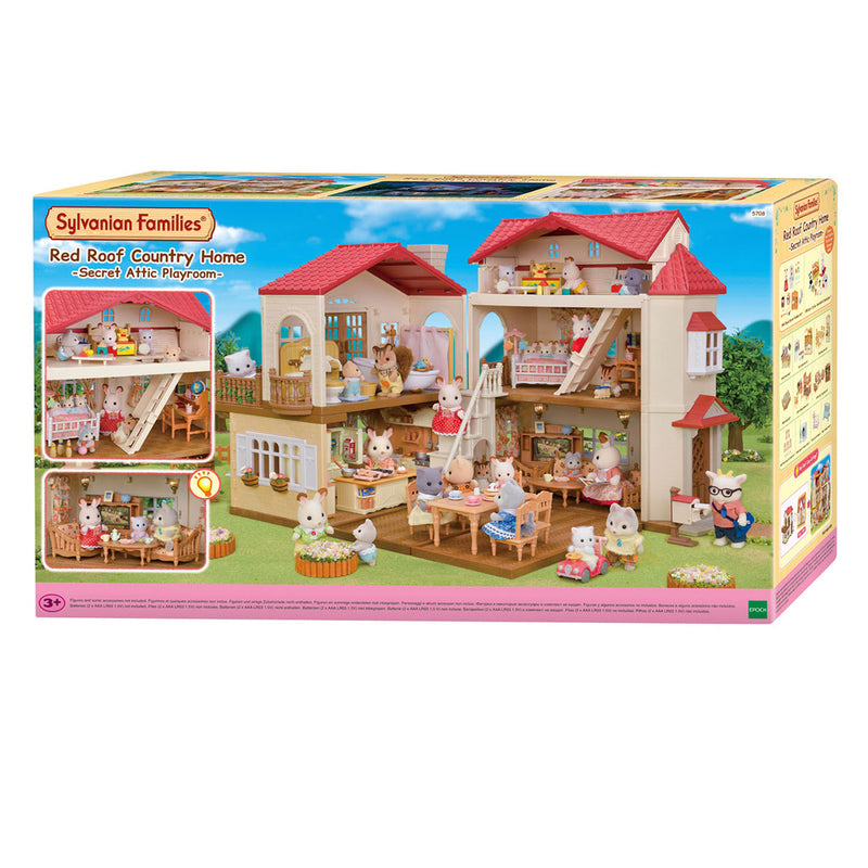 Load image into Gallery viewer, Sylvanian families 5708- groot poppenhuis met geheime speelkamer- poppenhuis- te combineren met startershuis ( 5567) tot een mega poppenhuis