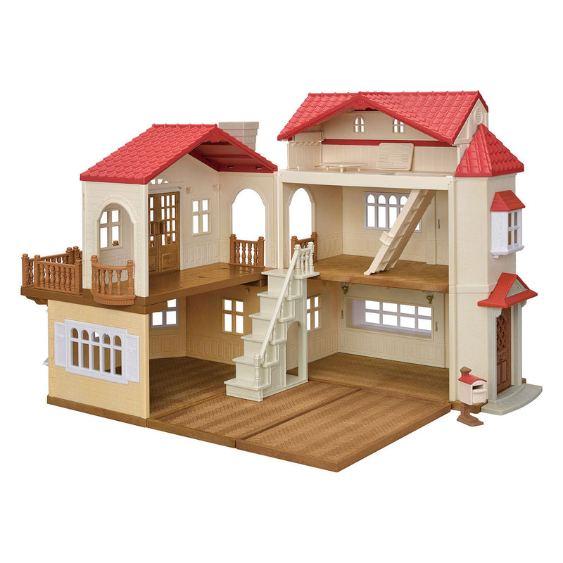Load image into Gallery viewer, Sylvanian families 5708- groot poppenhuis met geheime speelkamer- poppenhuis- te combineren met startershuis ( 5567) tot een mega poppenhuis