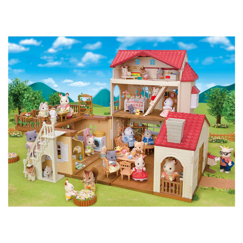 Load image into Gallery viewer, Sylvanian families 5708- groot poppenhuis met geheime speelkamer- poppenhuis- te combineren met startershuis ( 5567) tot een mega poppenhuis