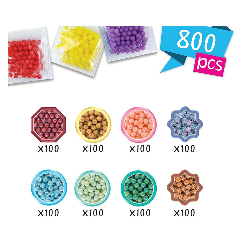 Load image into Gallery viewer, Aquabeads navulling multikleuren parel mix- meerdere kleuren in 1 parel - watercolourbeads- 800 parels
