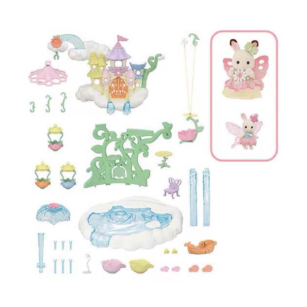 Load image into Gallery viewer, Sylvanian families 5815 hemels prinsessenkasteel inclusief 2 fluweelzachte speelfiguren
