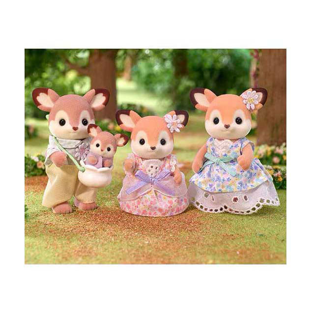 Load image into Gallery viewer, Sylvanian families 5799 familie hert- 4 fluweelzachte speelfiguren