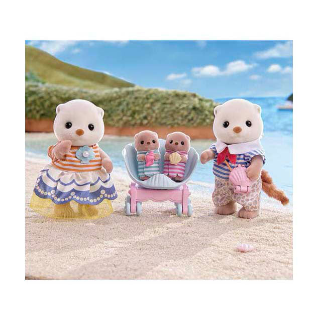 Afbeelding laden in galerijviewer, Sylvanian families 5803 familie zeeotter