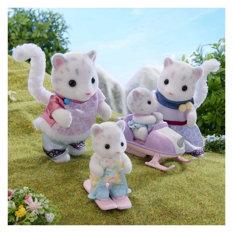 Load image into Gallery viewer, Sylvanian families sneeuwluipaard familie - 4 fluweelzachte figuren - 5814
