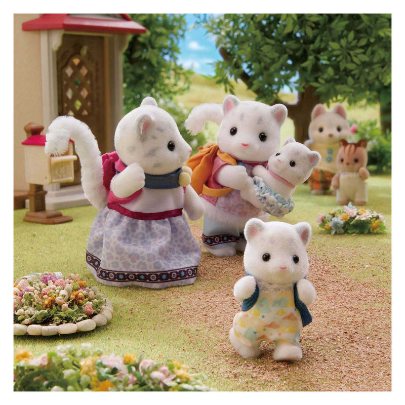 Load image into Gallery viewer, Sylvanian families sneeuwluipaard familie - 4 fluweelzachte figuren - 5814