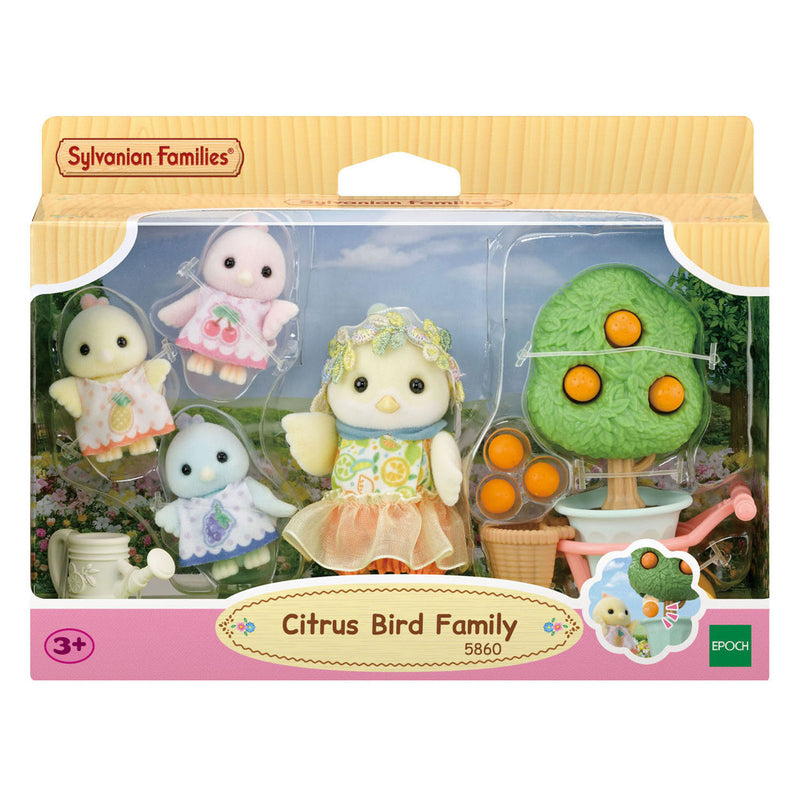 Load image into Gallery viewer, Sylvanian families 5860 familie citroenvogel- fluweelzachte speelfiguren voor in poppenhuis