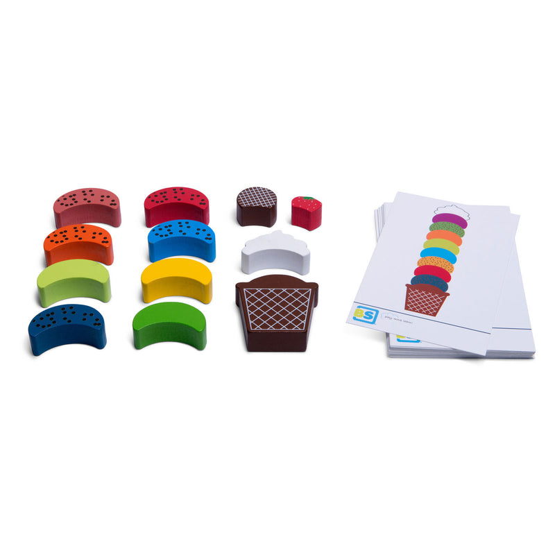 Load image into Gallery viewer, Bs toys ijs creaties hout - balans en stapelspel