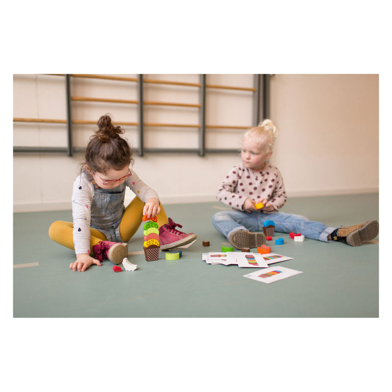 Load image into Gallery viewer, Bs toys ijs creaties hout - balans en stapelspel
