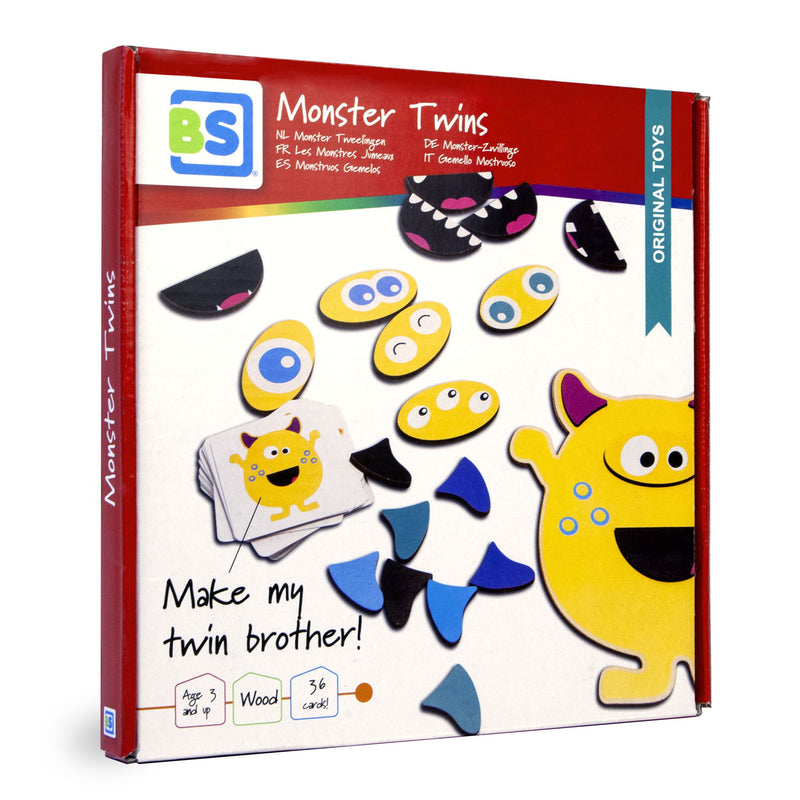 Load image into Gallery viewer, BS Toys Monster Tweelingen Hout Kinderspel