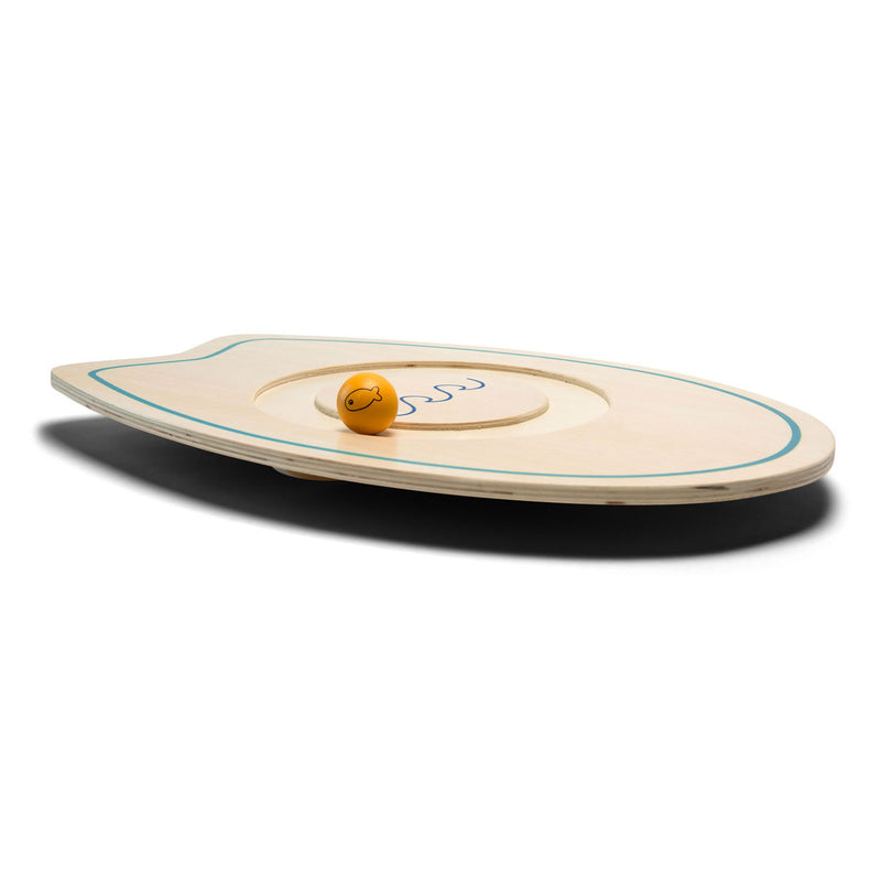Load image into Gallery viewer, Bs toys buitenspeelgoed balansspel surfbord - 50 cm - speelgoed hout - balansspeelgoed - evenwichtsspel - cadeau kind
