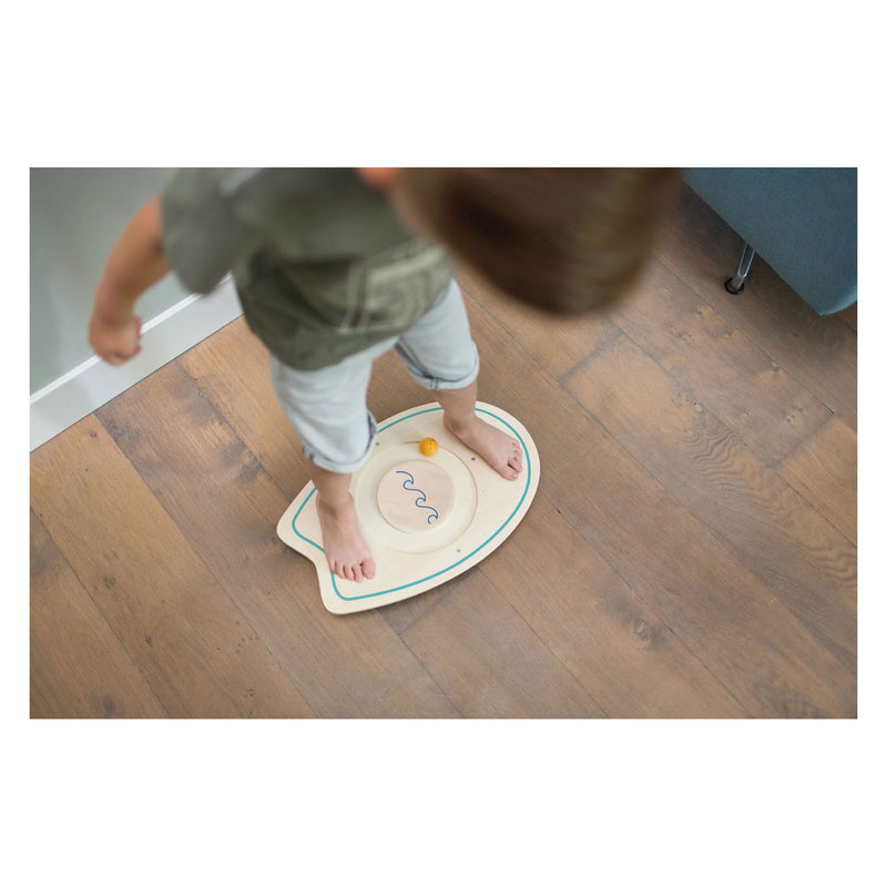 Load image into Gallery viewer, Bs toys buitenspeelgoed balansspel surfbord - 50 cm - speelgoed hout - balansspeelgoed - evenwichtsspel - cadeau kind