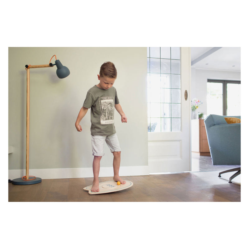 Load image into Gallery viewer, Bs toys buitenspeelgoed balansspel surfbord - 50 cm - speelgoed hout - balansspeelgoed - evenwichtsspel - cadeau kind