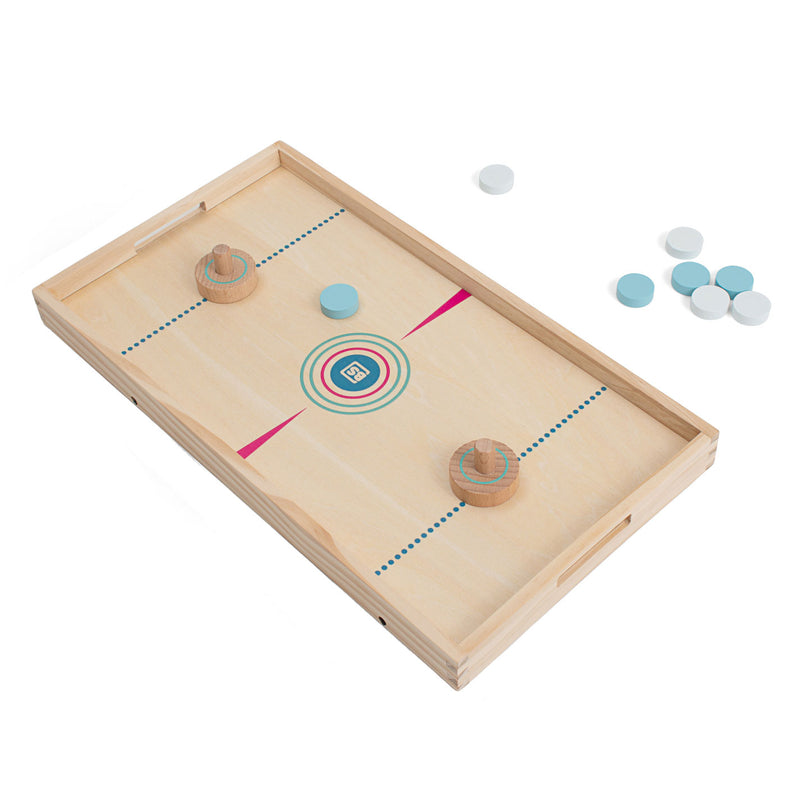 Load image into Gallery viewer, Bs toys slingpuck en tafelhockey actiespel - 2-in-1 bordspel - kinder speelgoed - vanaf 6 jaar - 2 spelers