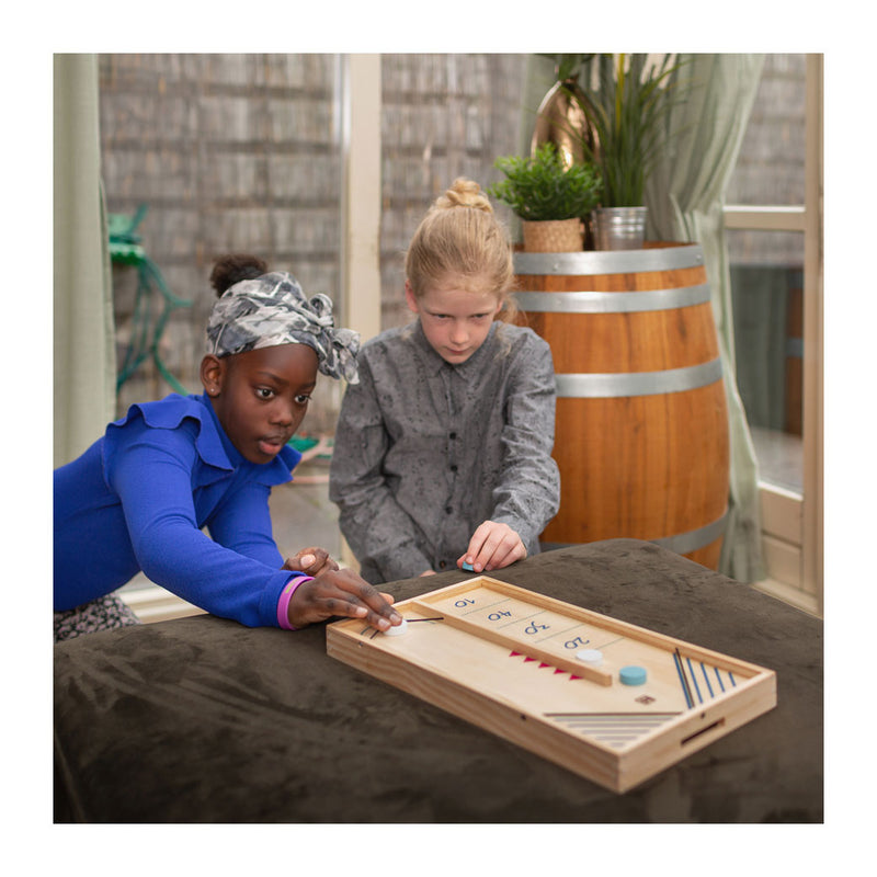 Load image into Gallery viewer, Bs toys slingpuck en tafelhockey actiespel - 2-in-1 bordspel - kinder speelgoed - vanaf 6 jaar - 2 spelers