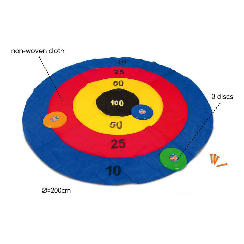 Afbeelding laden in galerijviewer, Bs toys disc deluxe werpspel - disc gooien spel - kinderspeelgoed 1 tot 4 spelers - buitenspeelgoed - werpspel kinderen - gezelschapspellen kinderen - cadeau kind - spelletjes voor kinderen - buiten speelgoed - buitenspel - buiten spellen