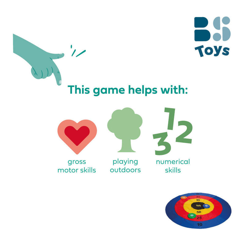 Afbeelding laden in galerijviewer, Bs toys disc deluxe werpspel - disc gooien spel - kinderspeelgoed 1 tot 4 spelers - buitenspeelgoed - werpspel kinderen - gezelschapspellen kinderen - cadeau kind - spelletjes voor kinderen - buiten speelgoed - buitenspel - buiten spellen