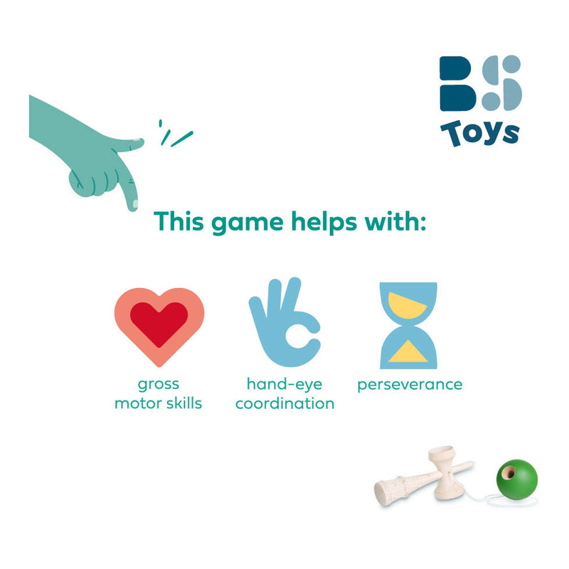 Load image into Gallery viewer, Bs toys kendama spel - vangspel - japanse behendigheidsspel vanaf 8 jaar - vangbal - kinder speelgoed - houten spel - coördinatie training - kendama spel - houten speelgoed