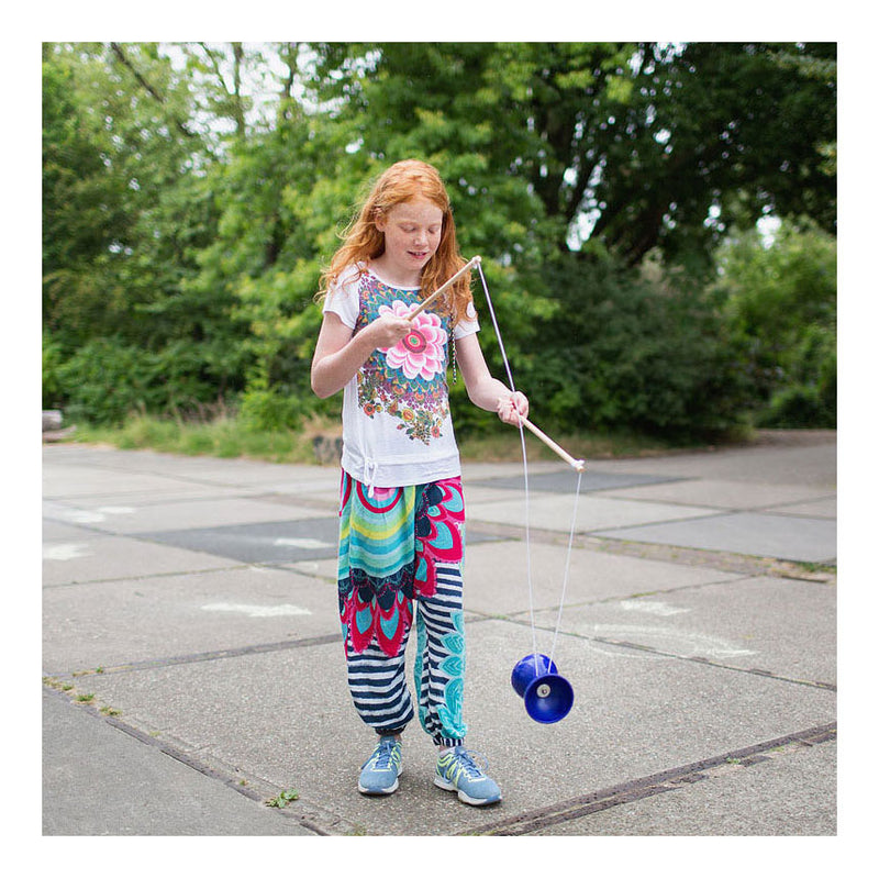 Load image into Gallery viewer, Bs toys diabolo met stokken blauw
