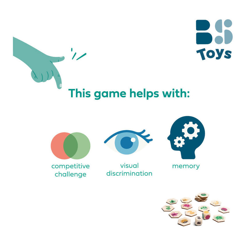 Load image into Gallery viewer, Bs toys houten beestjes zoekspel, 20dlg.