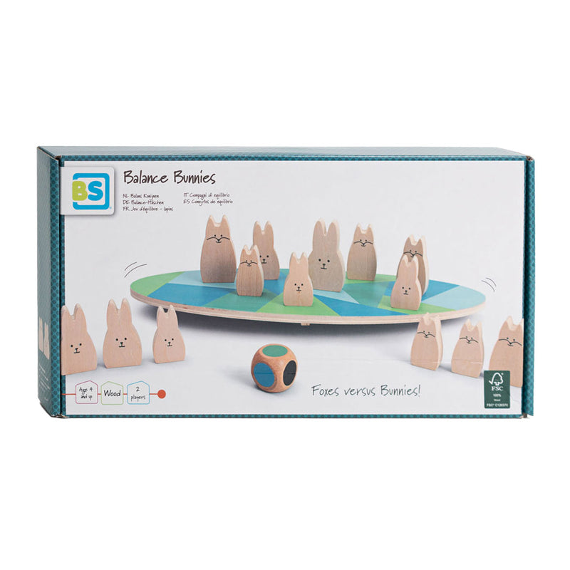 Load image into Gallery viewer, Bs toys houten balansspel konijnen