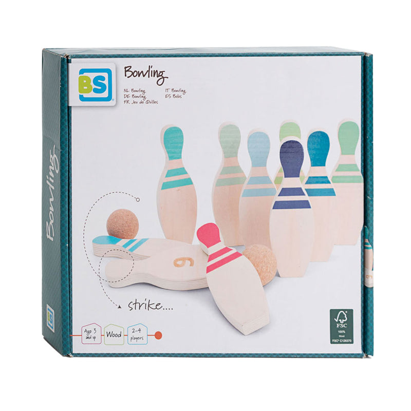 Load image into Gallery viewer, Bs toys houten bowlingset, 12dlg.