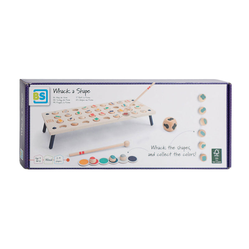 Load image into Gallery viewer, Bs toys whack a shape houten spel