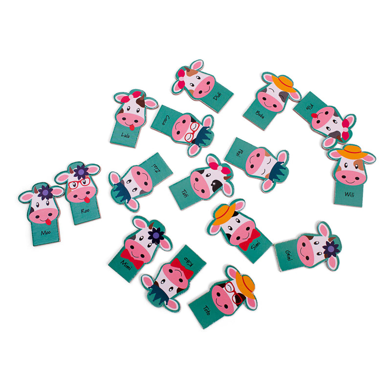 Load image into Gallery viewer, Bs toys welke koe ben ik houten spel