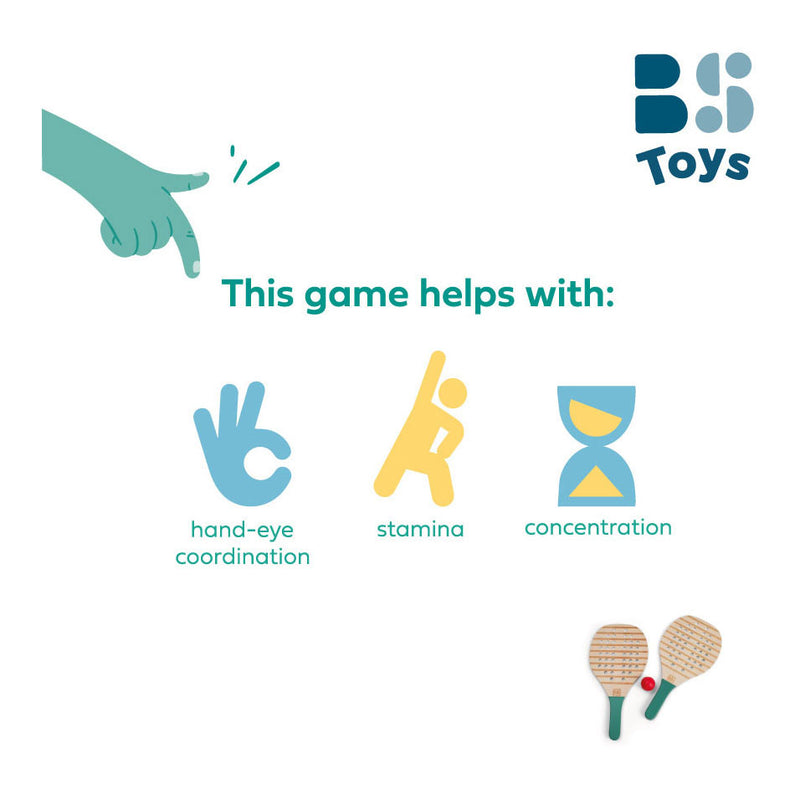 Load image into Gallery viewer, Bs toys houten padel rackets, 3dlg.