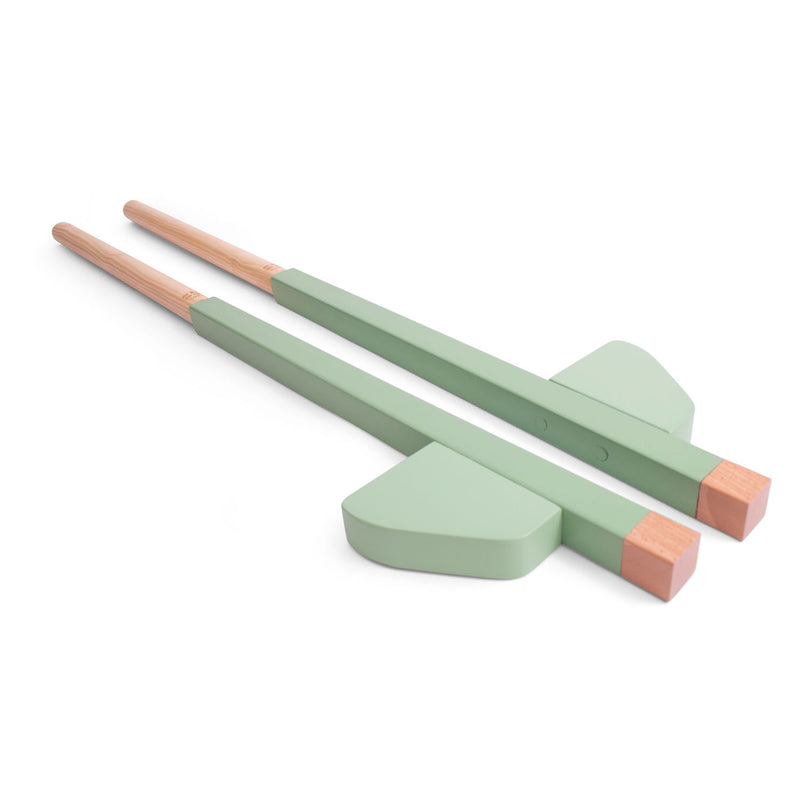 Load image into Gallery viewer, Bs toys houten stelten groen, 2dlg.