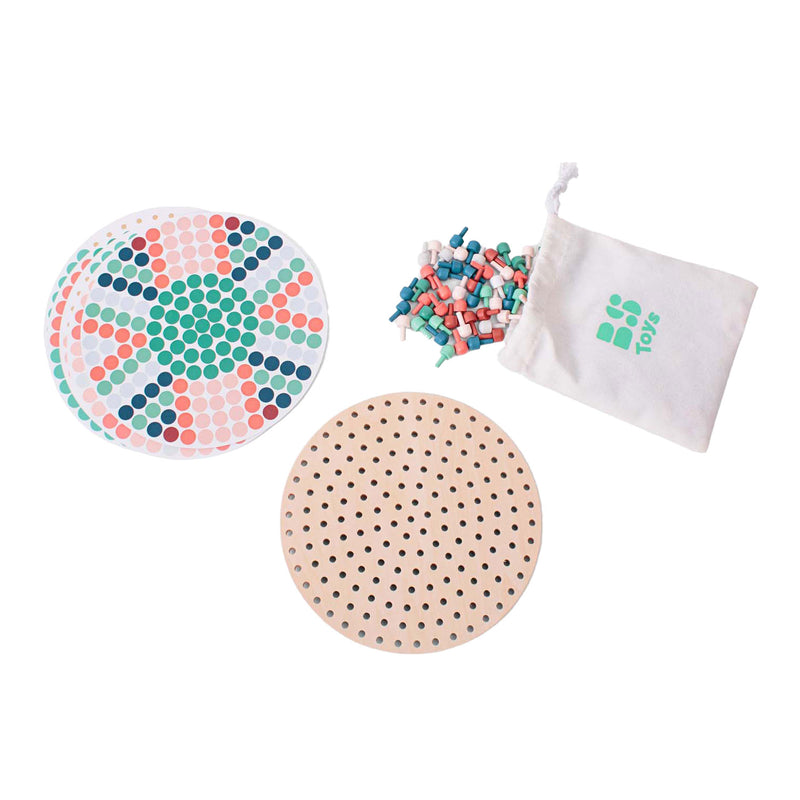 Load image into Gallery viewer, Bs toys houten mozaiek pin board