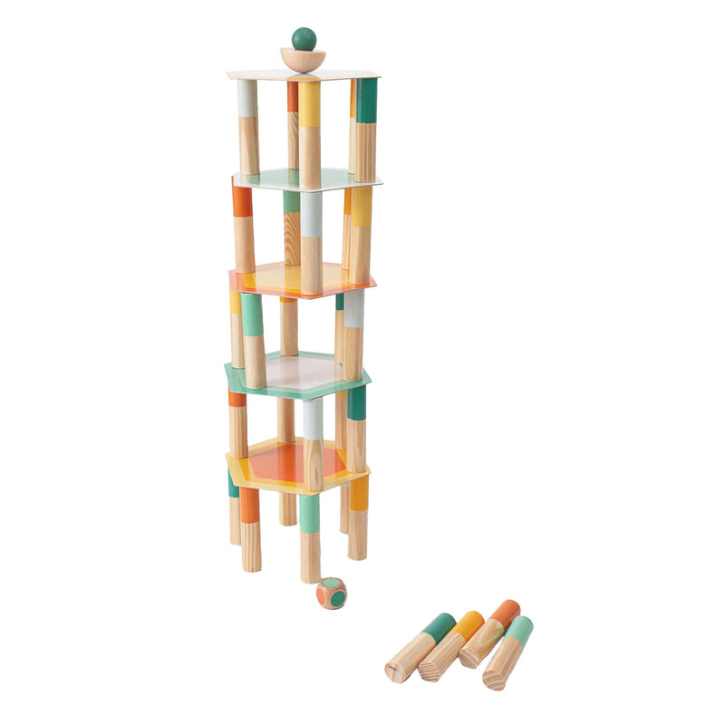Load image into Gallery viewer, Bs toys mega houten balansspel, 38dlg.