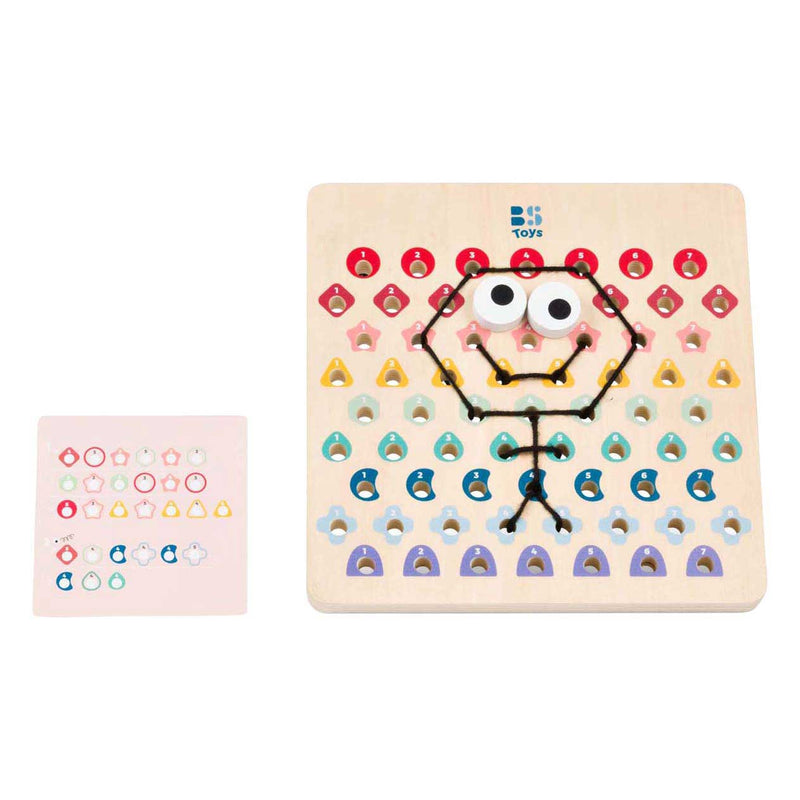 Load image into Gallery viewer, Bs toys thread and code ga519 – houten rijgspel met kaarten touwen