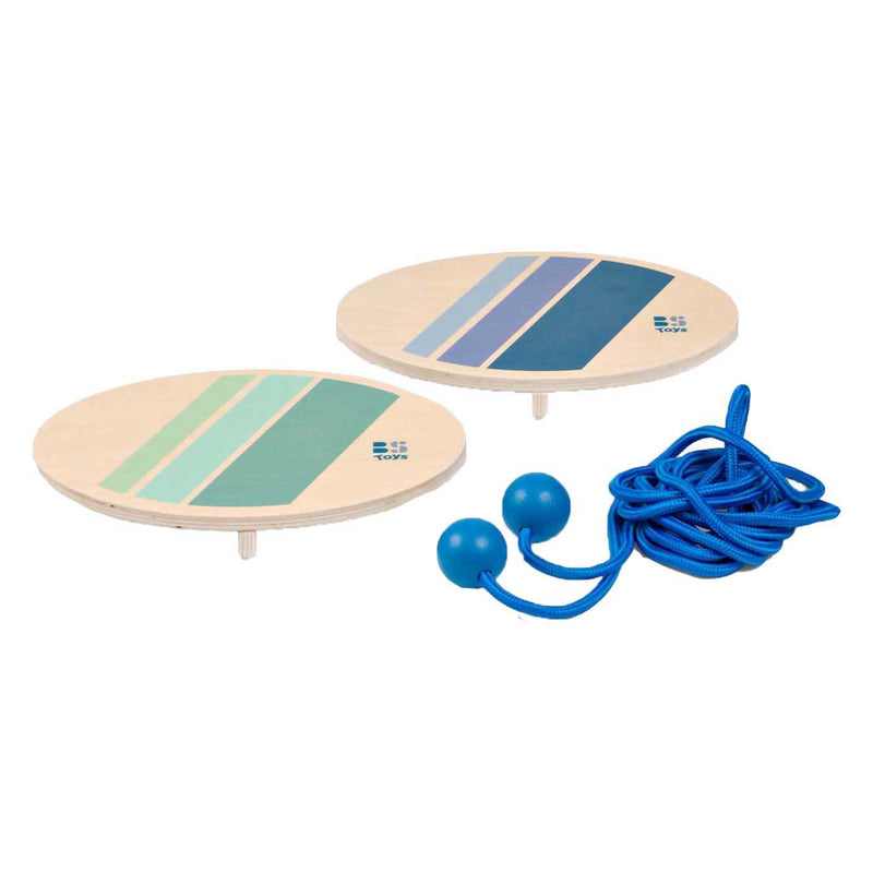 Load image into Gallery viewer, Bs toys houten touwtrekspel voor twee - 3dlg.