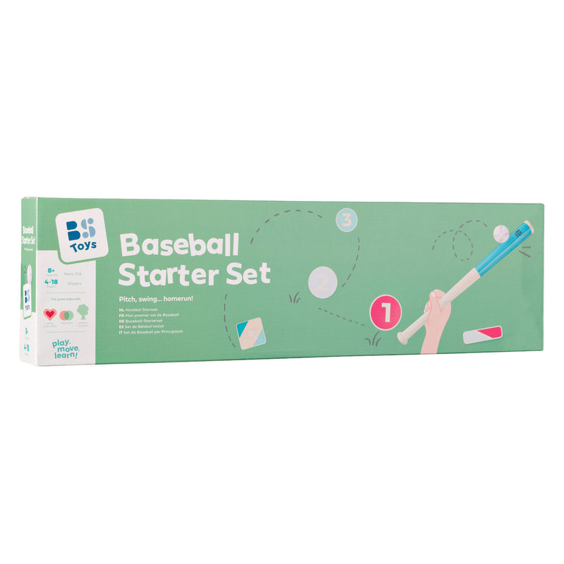 Load image into Gallery viewer, Bs toys – honkbal startset – buitenspel – honkbalset van fsc hout – vanaf 8 jaar
