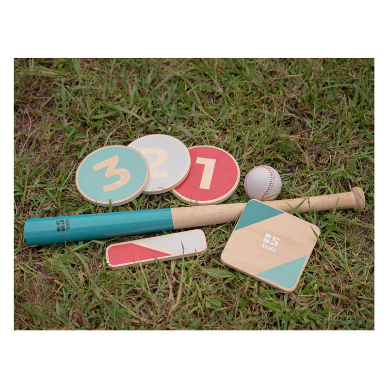 Load image into Gallery viewer, Bs toys – honkbal startset – buitenspel – honkbalset van fsc hout – vanaf 8 jaar
