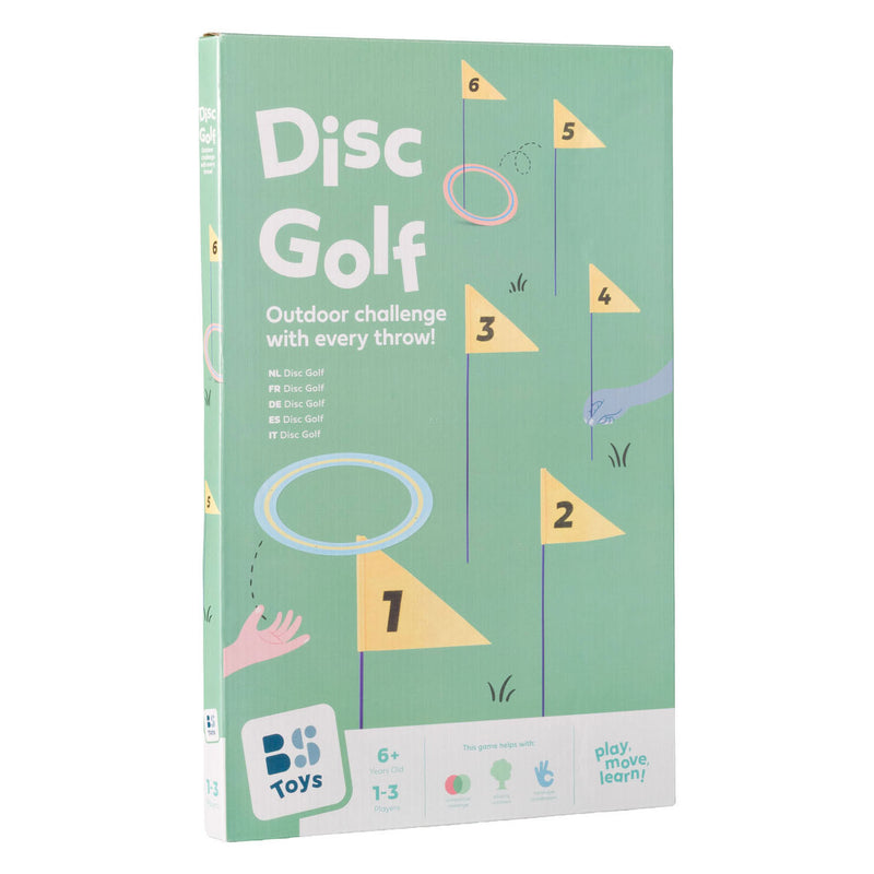 Load image into Gallery viewer, Bs toys – disc golf – buitenspel – speelgoed-golfset met vlaggen en schijven – vanaf 6 jaar