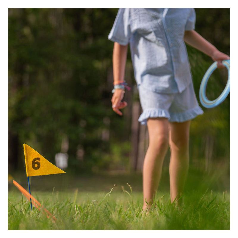 Load image into Gallery viewer, Bs toys – disc golf – buitenspel – speelgoed-golfset met vlaggen en schijven – vanaf 6 jaar