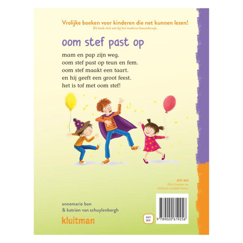 Load image into Gallery viewer, Uitgeverij kluitman lees lees lees oom stef past op (avi-m3)