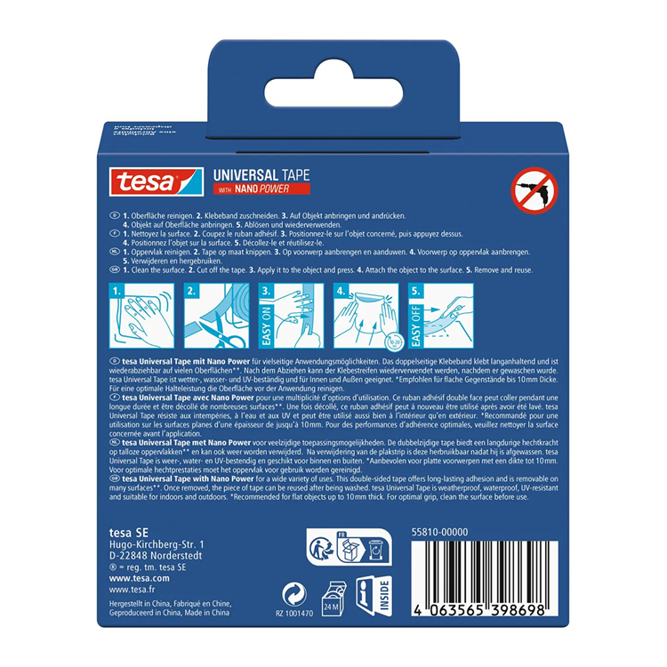 Load image into Gallery viewer, Tesa 1074162 - universal tape nano power3mx30mm | 8 stuks