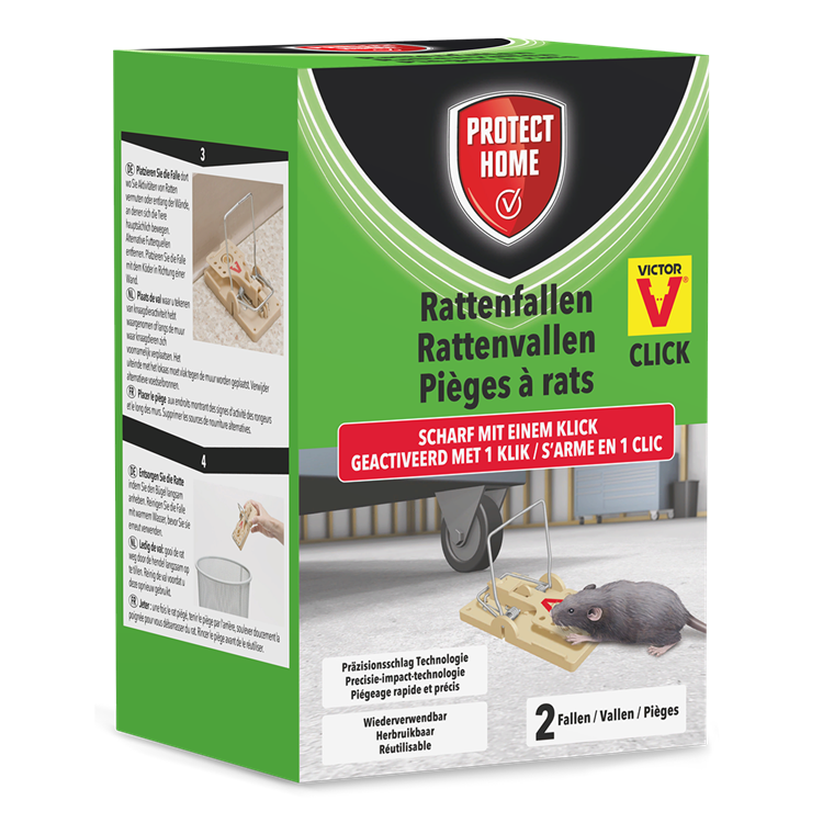 Afbeelding laden in galerijviewer, Pro-tect 1066345 - val ratten plastic 2 stuks | 2 stuks