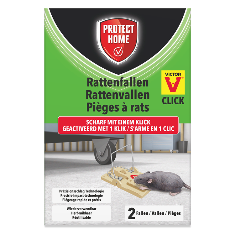 Afbeelding laden in galerijviewer, Pro-tect 1066345 - val ratten plastic 2 stuks | 2 stuks