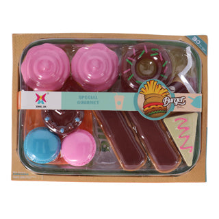 Afbeelding laden in galerijviewer, No brand voedselset donut en macaron | 3 stuks