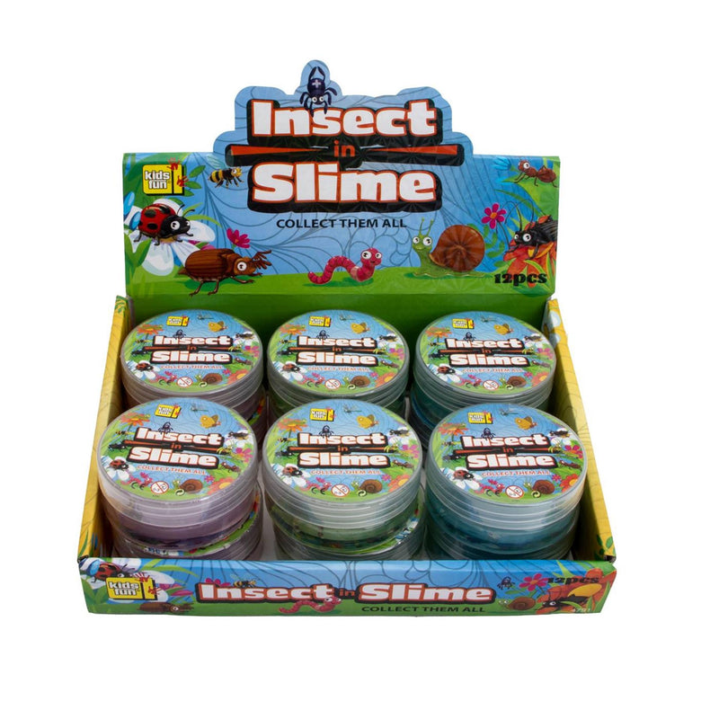 Afbeelding laden in galerijviewer, Slime met insect 90 gram 12 assorti