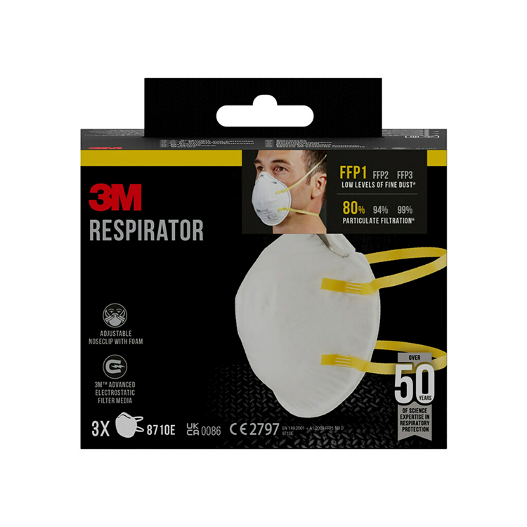 Load image into Gallery viewer, 3m 1061819 - stofmasker p1 nr 8710c3n 3st | 6 stuks