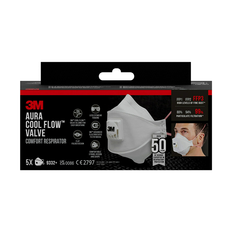 Load image into Gallery viewer, 3m 1062864 - aura fijnstofmasker ffp3 | 1 stuks