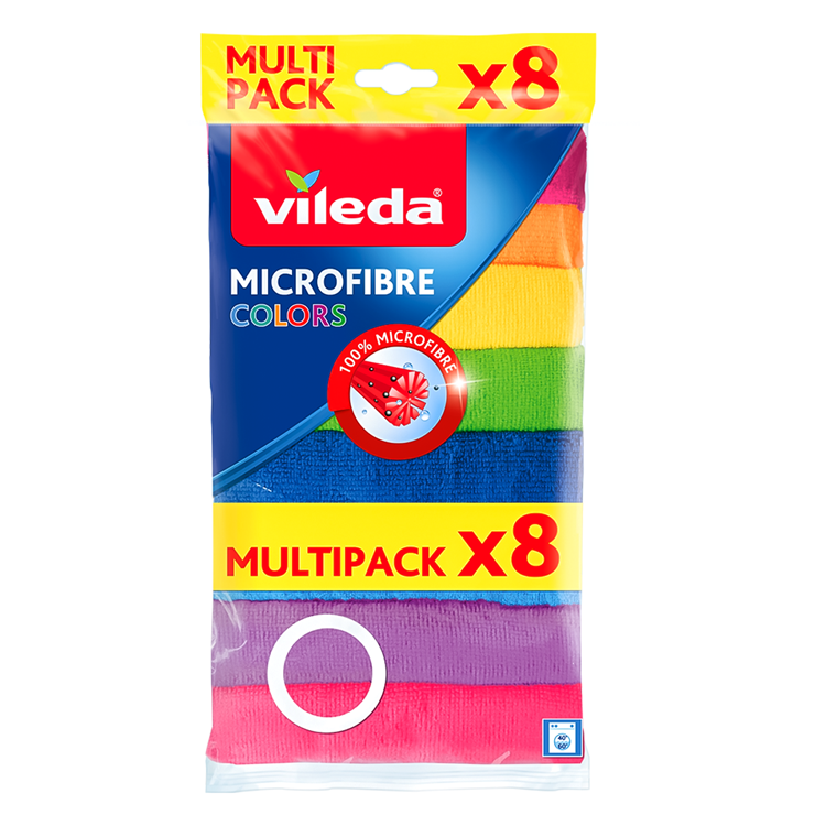 Afbeelding laden in galerijviewer, Vileda mikrofibra serie - microvezeldoek - 8 kleuren - super absorberend - wasbaar