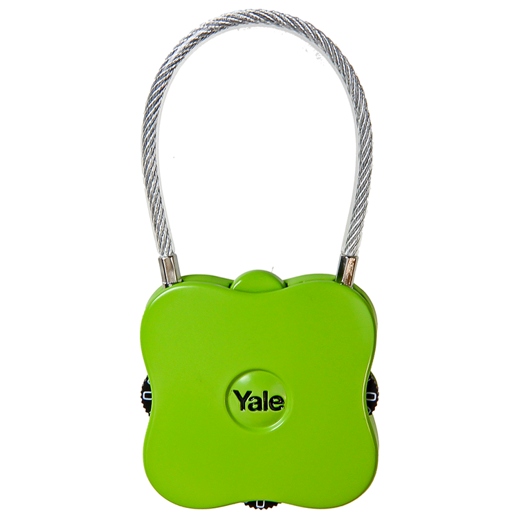 Afbeelding laden in galerijviewer, Yale 1060502 - code hangslot flex groen | 3 stuks