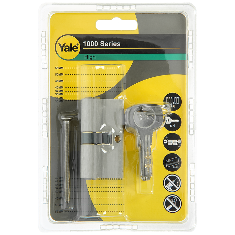Load image into Gallery viewer, Yale 1060533 - profielcilinder 1000 mv 60mm(30 30) | 5 stuks